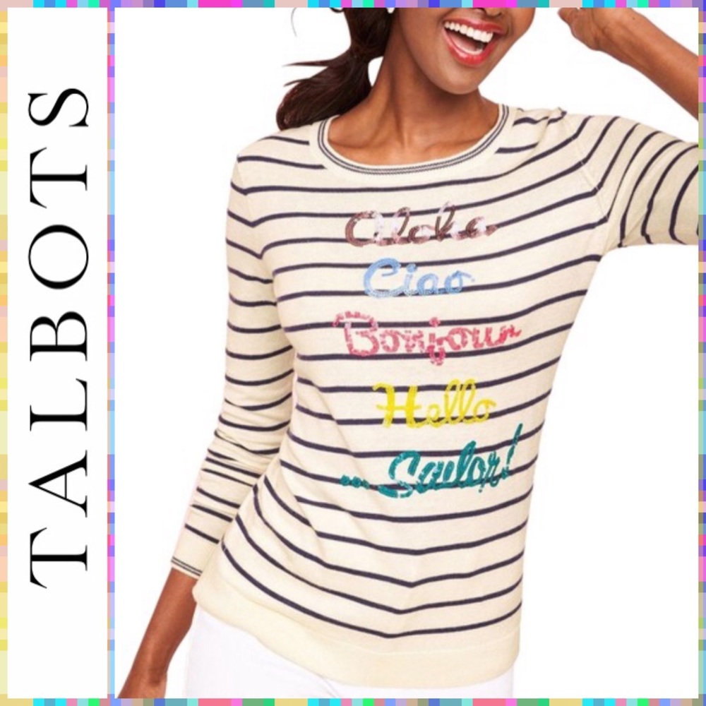 Talbots Getaway Button Back Sweater 🆕